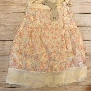 Anthropologie Noa Noa Wrap Skirt Cream Coral Sz XS